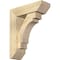 Ekena Millwork Merced Slat Rough Sawn Bracket w/ Offset Brace, Douglas Fir, 6"W x 18"D x 22"H BKT0604X18X22MRC06RDF - alternate 1